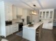 White Kitchen and Island Cabinets